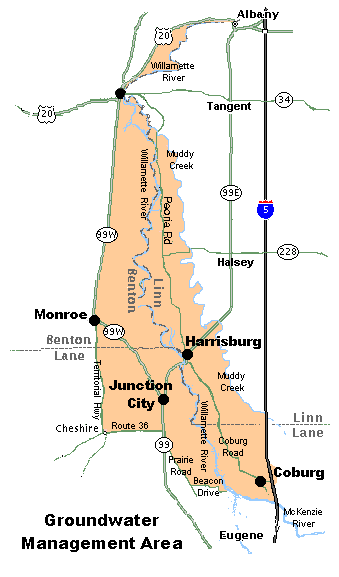 Groundwater Management Area map